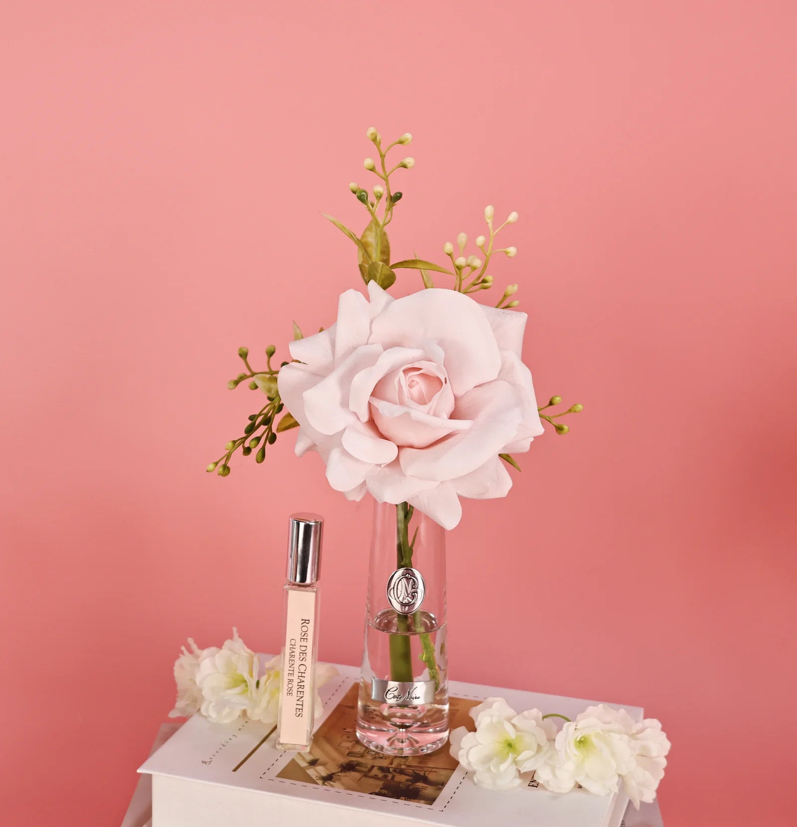 COTE NOIRE Summer Rose French Pink with Gold Badge