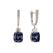 SYBELLA Bebelle Tanzanite colour & clear cz earrings