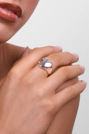 LIBERTE Lottie Silver Heart Ring