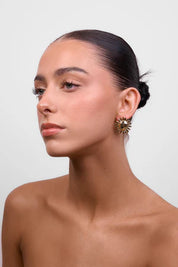 LIBERTE Summer Gold Sun Earrings