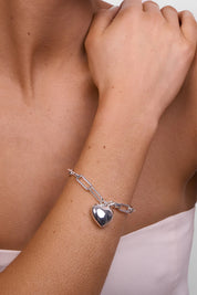 LIBERTE Lotte Silver Heart Bracelet