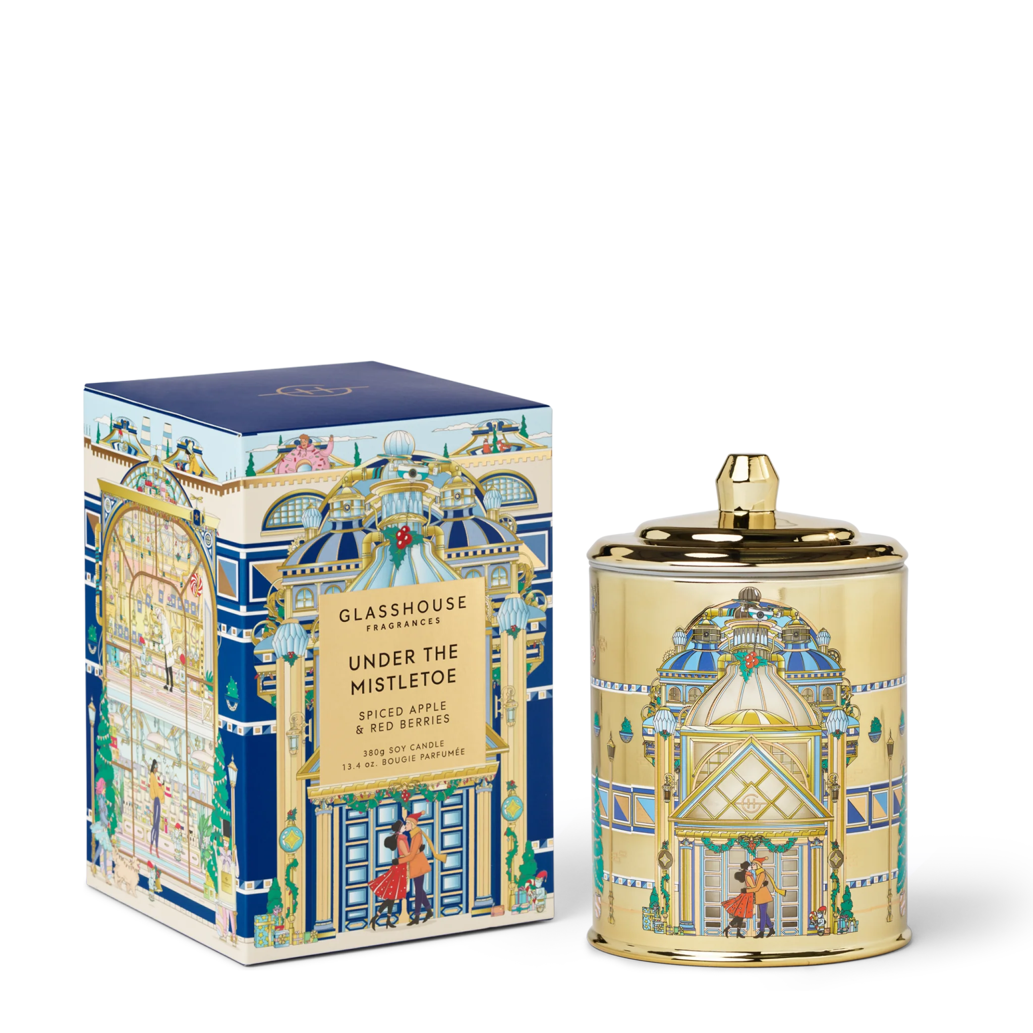 GLASSHOUSE FRAGRANCES Under the Mistletoe Candle Limited Edition 380g