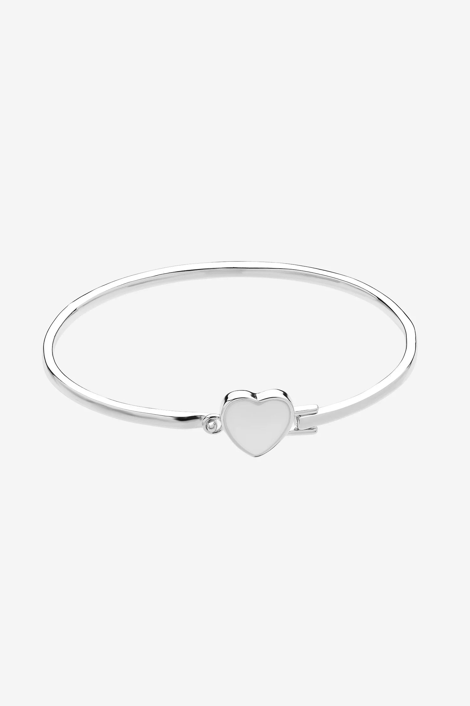 LIBERTE Myra Silver Heart Bangle