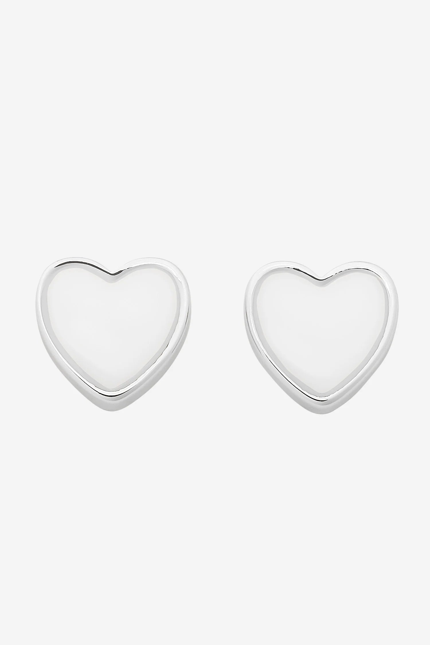 LIBERTE Myra Silver Heart Stud