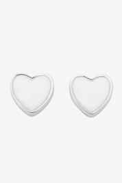 LIBERTE Myra Silver Heart Stud