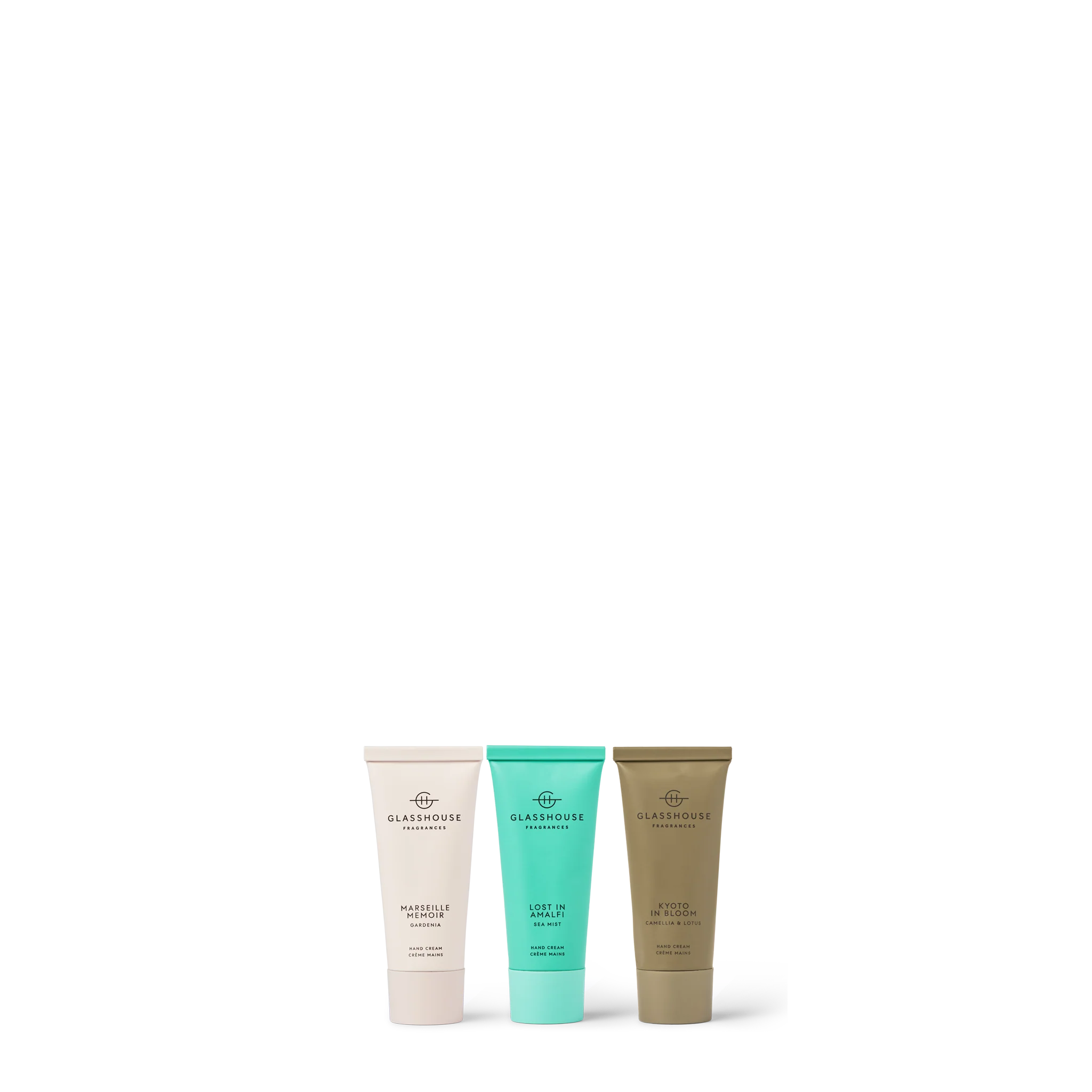 GLASSHOUSE FRAGRANCES Hand Cream Trio HAND CREAM TRIO