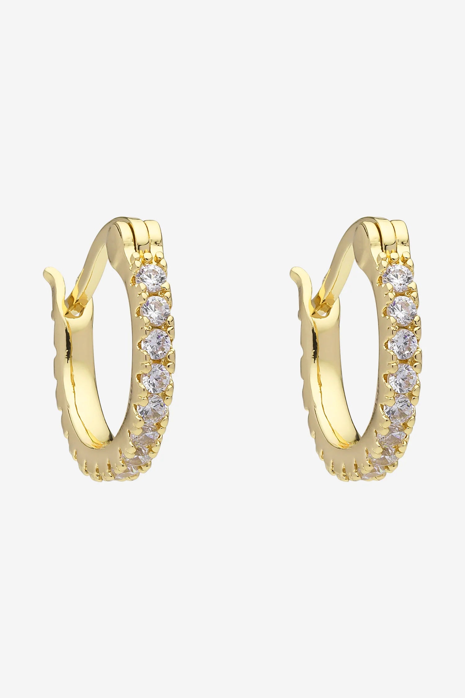 Liberte piccolo dolce gold huggie earring