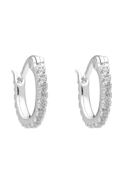 Liberte piccolo dolce silver huggie earring