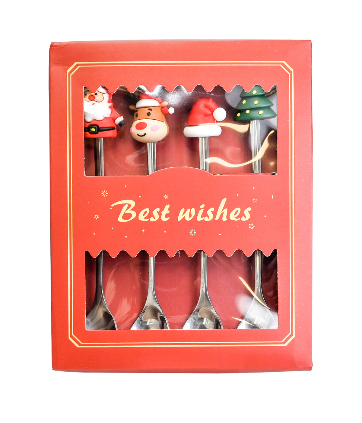 TAMBORIL - Santa & Friends 4 pce Spoon Set