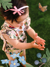 FLEUR HARRIS Faraway Friends Sweet Bubble Romper - Sugar Pink