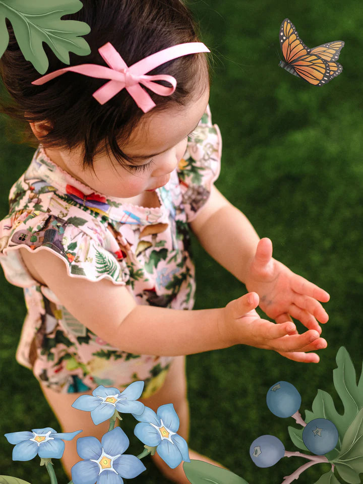 FLEUR HARRIS Faraway Friends Sweet Bubble Romper - Sugar Pink