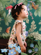 FLEUR HARRIS Faraway Friends Sweet Bubble Romper - Sugar Pink