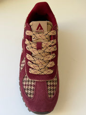 ASFVLT Wine/Tan Herringbone Sneakers