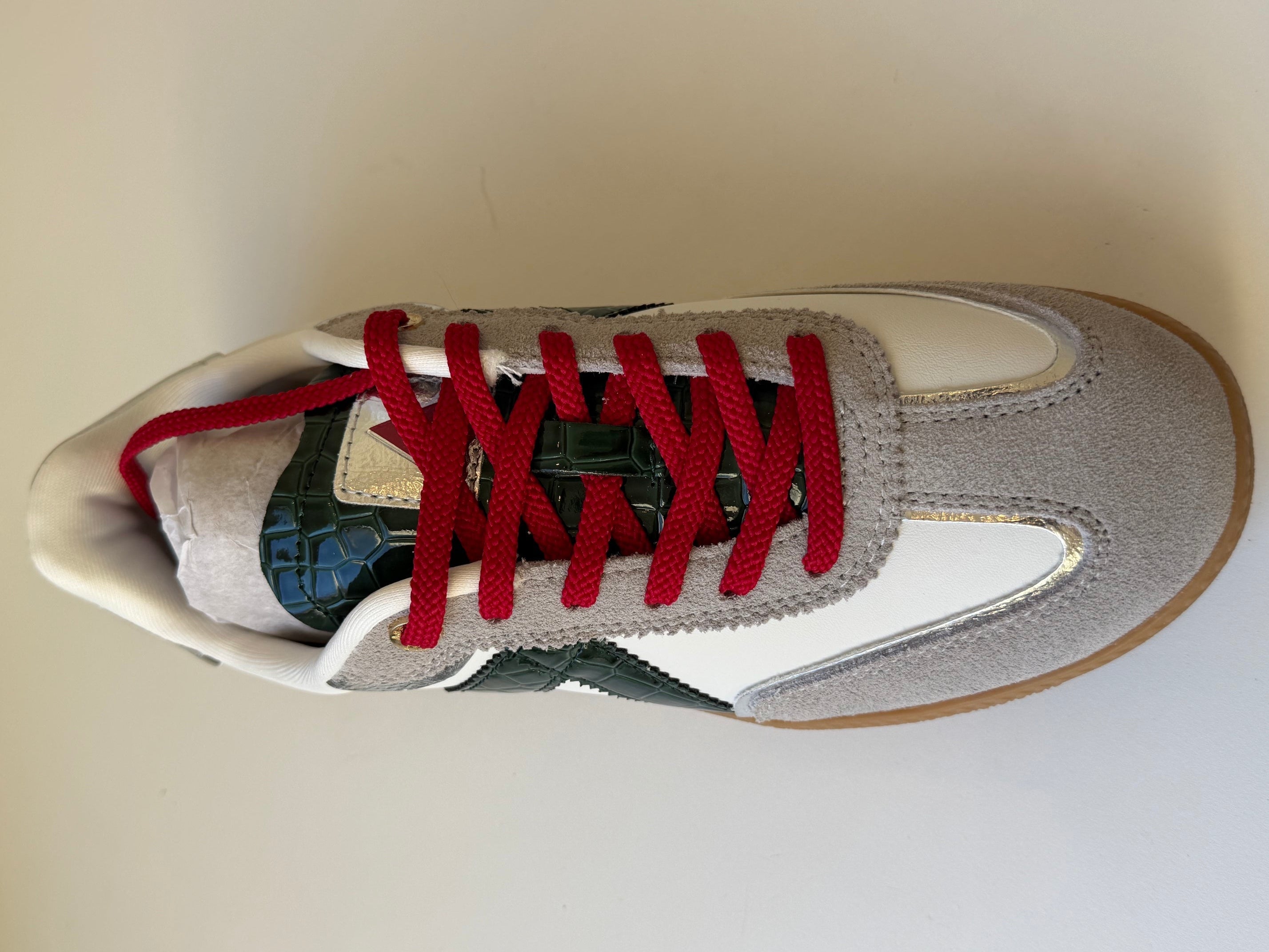 ASFVLT White /Green Croc & Red