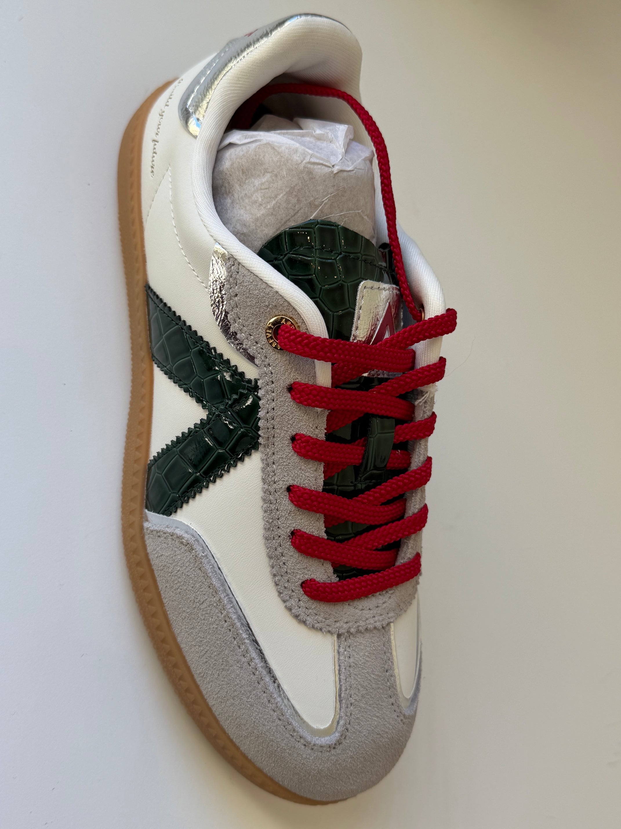 ASFVLT White /Green Croc & Red