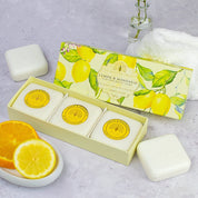 THE ENGLISH SOAP COMPANY Lemon & Mandarin Triple Soap Bars Gift Set 3x100g