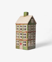 FRENCH COUNTRY Alsace Tea Light Grande Chalet Christmas - Green