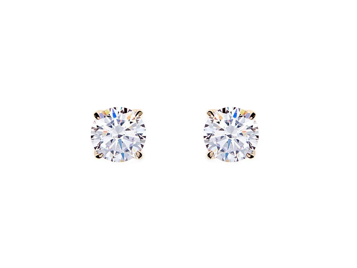 SYBELLA GOLD CUBIC STUD
