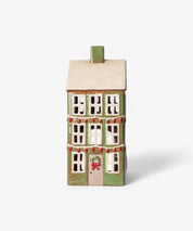 FRENCH COUNTRY Alsace Tea Light Grande Chalet Christmas - Green