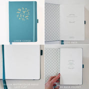 Primrosia Jungle green  – Watercolor Dot Grid A5 Journal (Copy)
