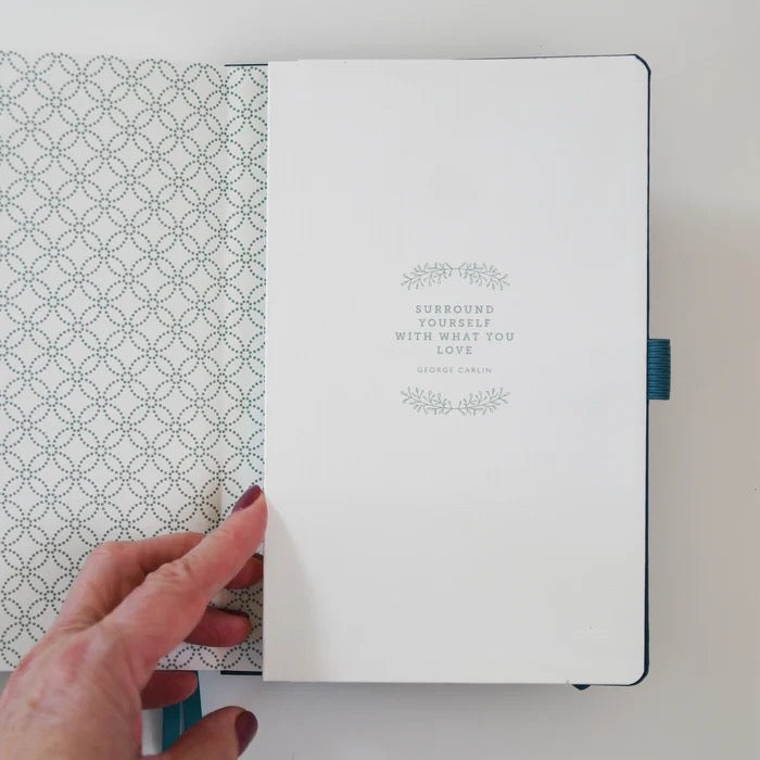 Primrosia Jungle green  – Watercolor Dot Grid A5 Journal (Copy)