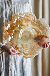 Asimi Bowl, Nature, Glass  D38xH8 cm