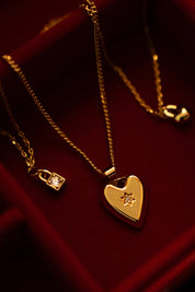 LIBERTE Stella Heart Crystal Necklace