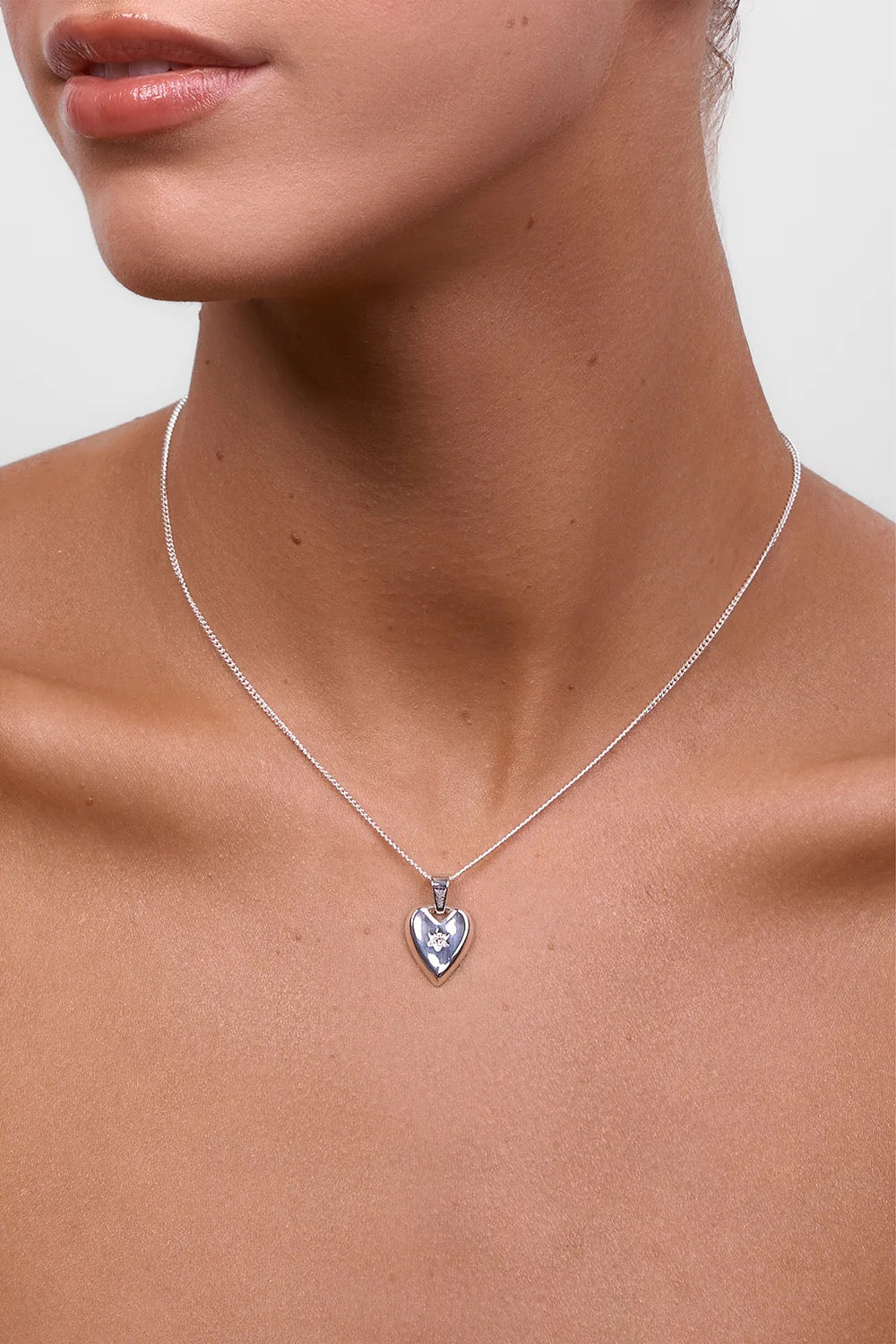 LIBERTE Stella Heart Crystal Necklace