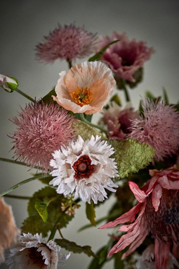 Dust Bouquet, Rose, Artificial Flowers  D40xH109 cm
