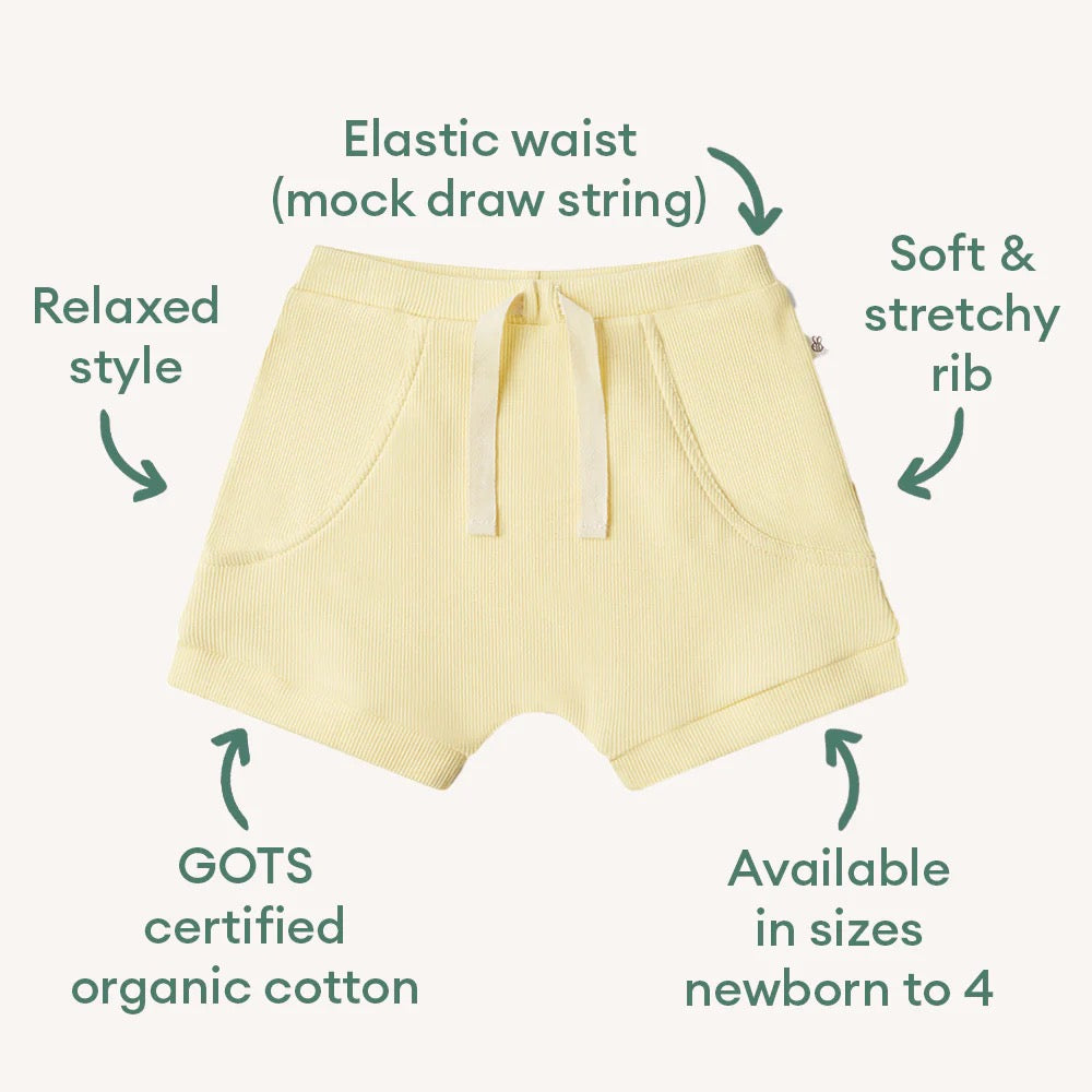 SNUGGLE HUNNY Sunlight Organic Shorts