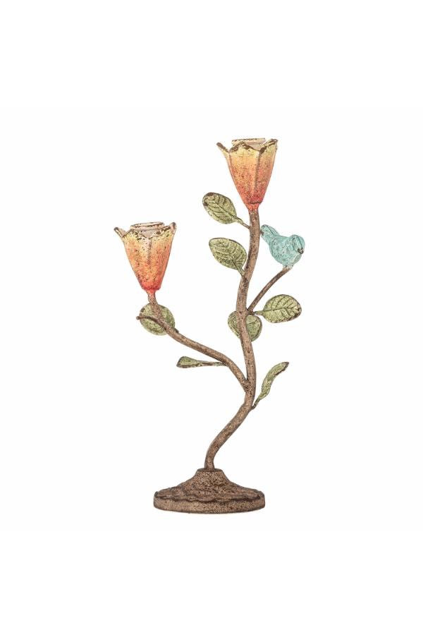 Zaina Candle Holder, Multi,  L15xH29,5xW9,5 cm