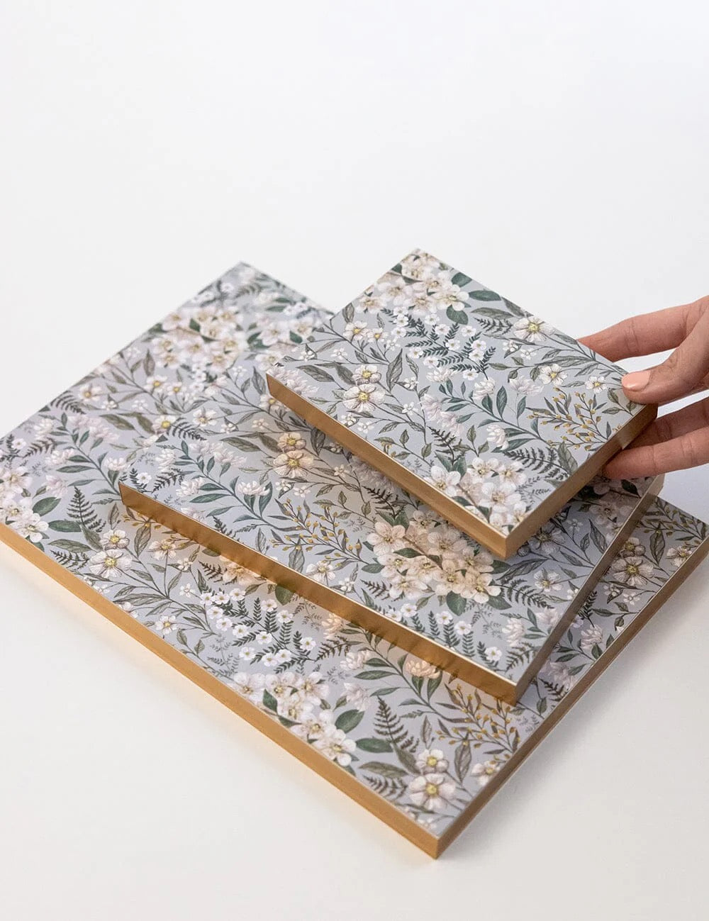 Ivory Garden Desktop Notepad Jotter