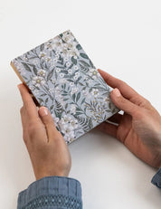 BESPOKE LETTERPRESS Ivory Garden  Desktop Notepad Jotter Mini