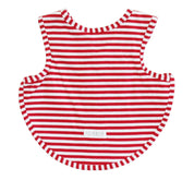 ALIMROSE Bib Arm Holes Back Fastening Red