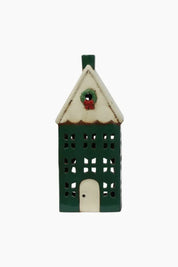 FRENCH COUNTRY Christmas Tea Light House With Wreath