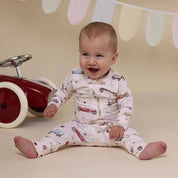 Vintage Cars Organic Snugglesuit Convertible Romper