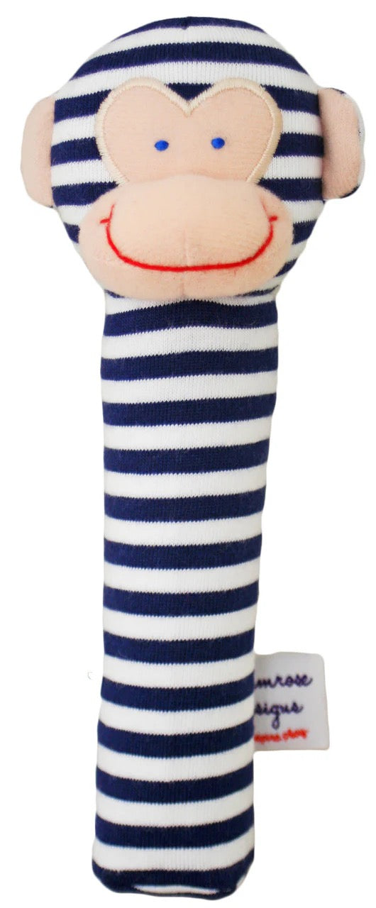 ALIMROSE Monkey Squeaker Navy Stripe