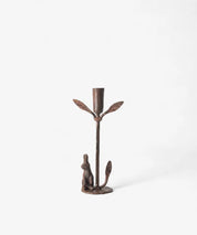 Rabbit & Leaf Candleholder Medium