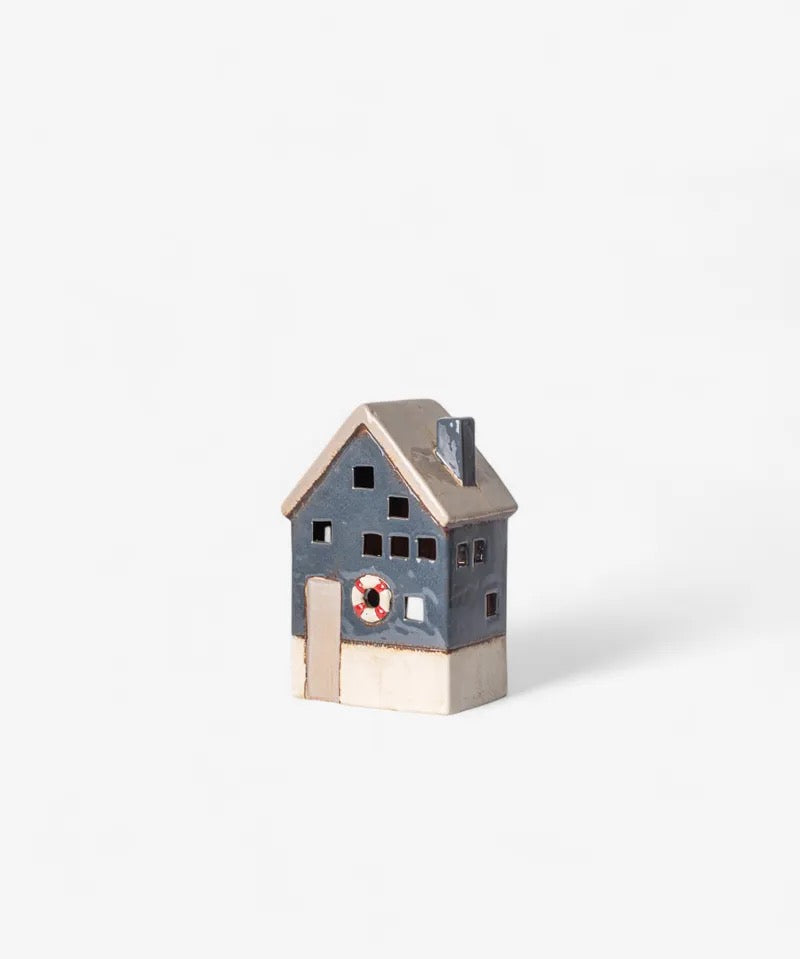 Saint Malo Tea Light House with Buoy Large