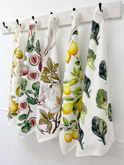 Lemon Print Tea Towel