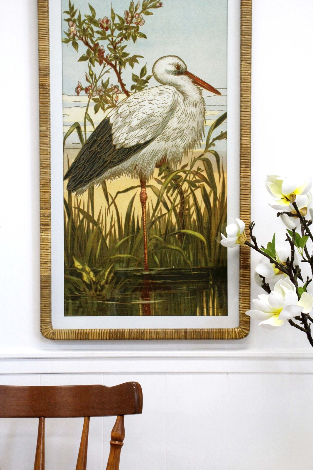 Framed Heron Print