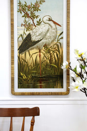Framed Heron Print