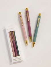 Bespoke Letterpress Blooms Trio of Pens