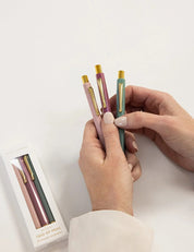 Bespoke Letterpress Blooms Trio of Pens