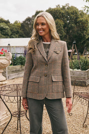 Kingsley Brown Tartan Houndstooth Jacket