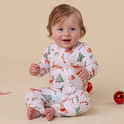 SNUGGLE HUNNY Prancer & Friends Organic Snugglesuit Convertible Romper