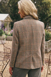 Kingsley Brown Tartan Houndstooth Jacket