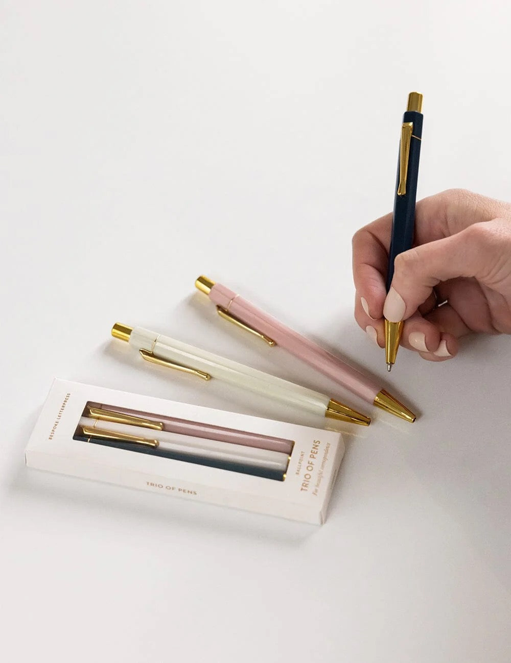 Bespoke Letterpress Twighlight Trio of Pens