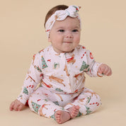 SNUGGLE HUNNY Prancer & Friends Organic Snugglesuit Convertible Romper