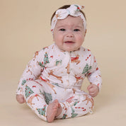 SNUGGLE HUNNY Prancer & Friends Organic Snugglesuit Convertible Romper